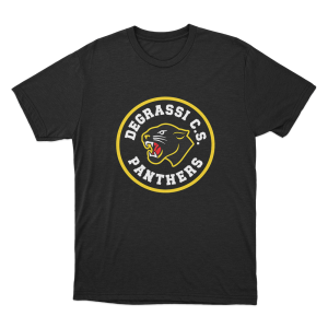 Degrassi Panthers Circle Mascot Unisex T Shirt Black