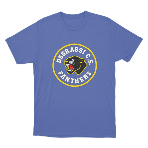 Degrassi Panthers Circle Mascot Unisex T Shirt Blue