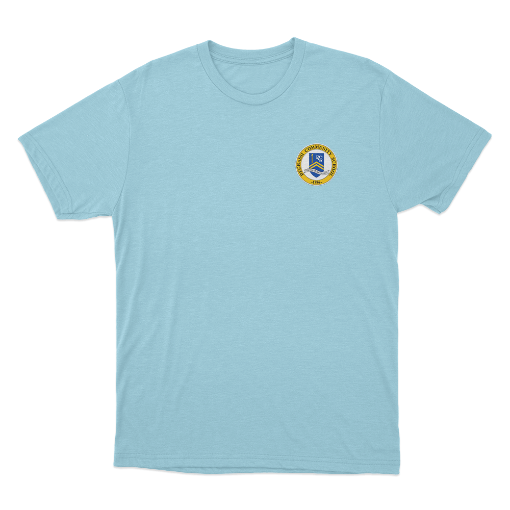 Degrassi School Crest Unisex T Shirt Sky Blue Degrassi School Crest Unisex T Shirt Sky Blue